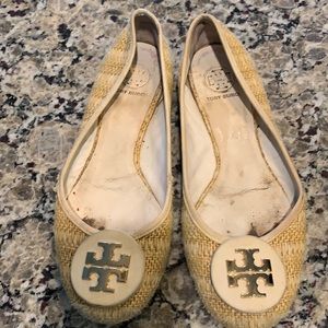 Tory Burch tan flats size 9